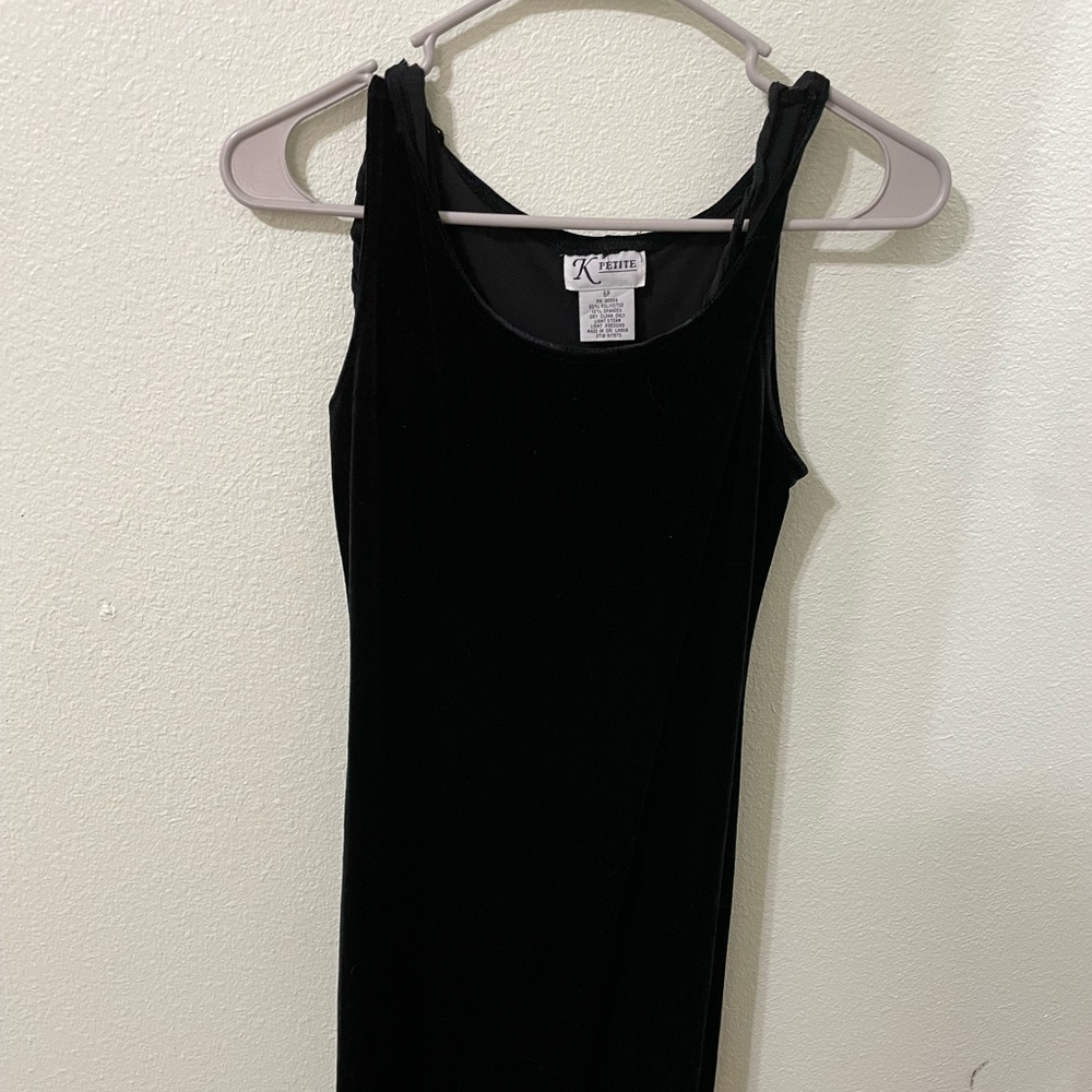 6P Velvet dress long